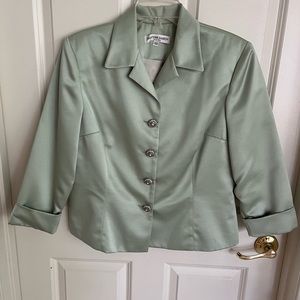 HANNAH HARDY 2-PIECE CELADON COCKTAIL SUIT